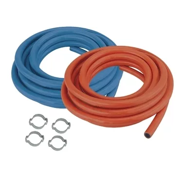 GYS SET OF 2 x 4m OX & AD HOSES (Ø6.3mm) + HOSE CLIPS