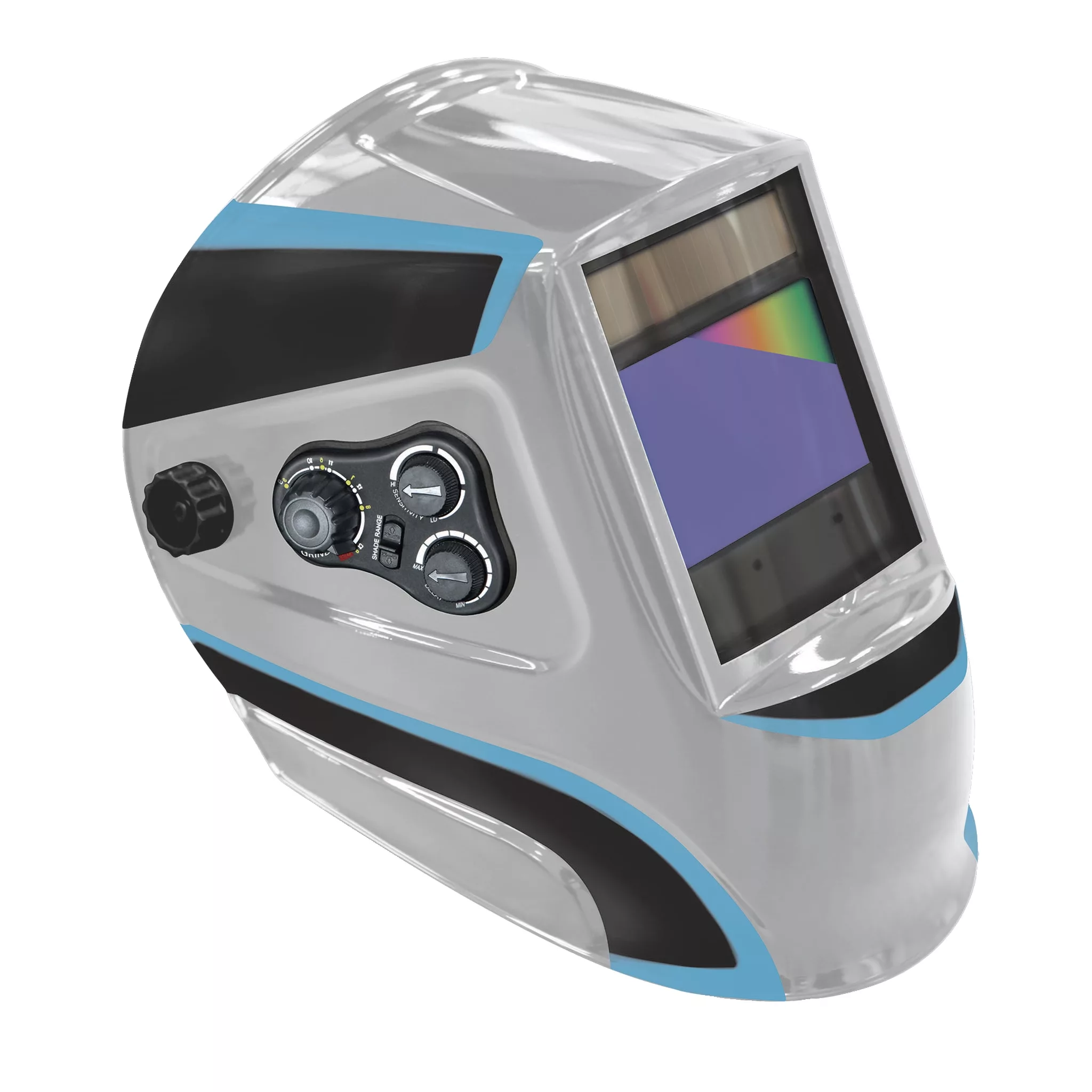 GYS ERGOTECH+ 3/5-13 G SILVER TRUE COLOR HELMET