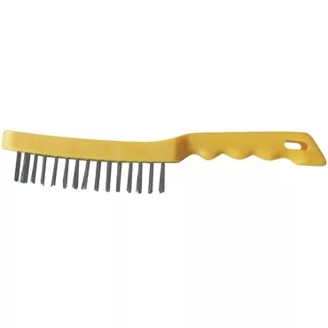 GYS 24 STAINLESS STEEL 4 ROW BRUSHES - PLASTIC HANDLE