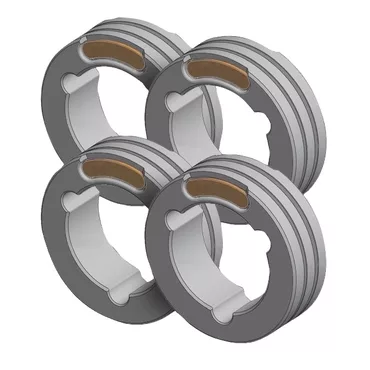 GYS SET OF 4 TWIN DRIVE ROLLS - STEEL CORED WIRE ø0.9/1.1