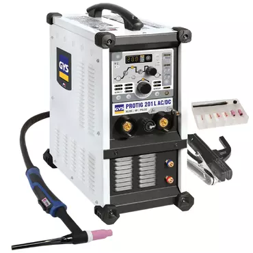 GYS PROTIG 201L AC/DC - WITH ACCESSORIES (TIG20B-4m)