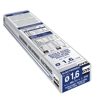 GYS 210 RUTILE ELECTRODES - STEEL- TYPE GY38 - Ø1.6