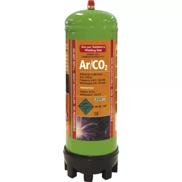 GYS DISPOSABLE GAS CARTRIDGE - ARGON/CO2 - 2.2L