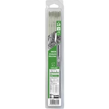 GYS 12 STAINLESS STEEL ELECTRODES 316L Ø2.0 - BLISTER