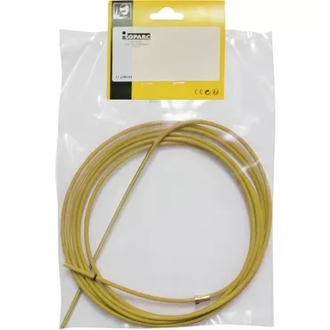 GYS LINER TEFLON+ BRASS COMPLEMENT - ALU 1.2/1.6 - 4M YELLOW
