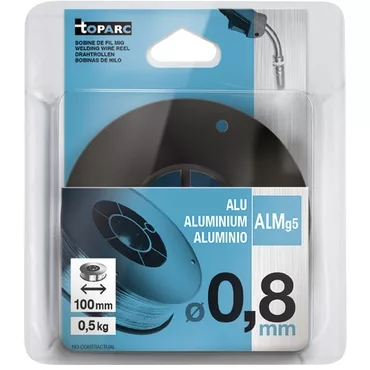 GYS MIG WIRE REEL ALU AlMg5 Ø0.8 - 0.5 KG D.100 - ER5356 / S Al 5356