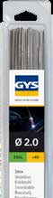 GYS 110 TIG STAINLESS STEEL RODS (316L) Ø1,2 - 1m - Plastic case 1kg