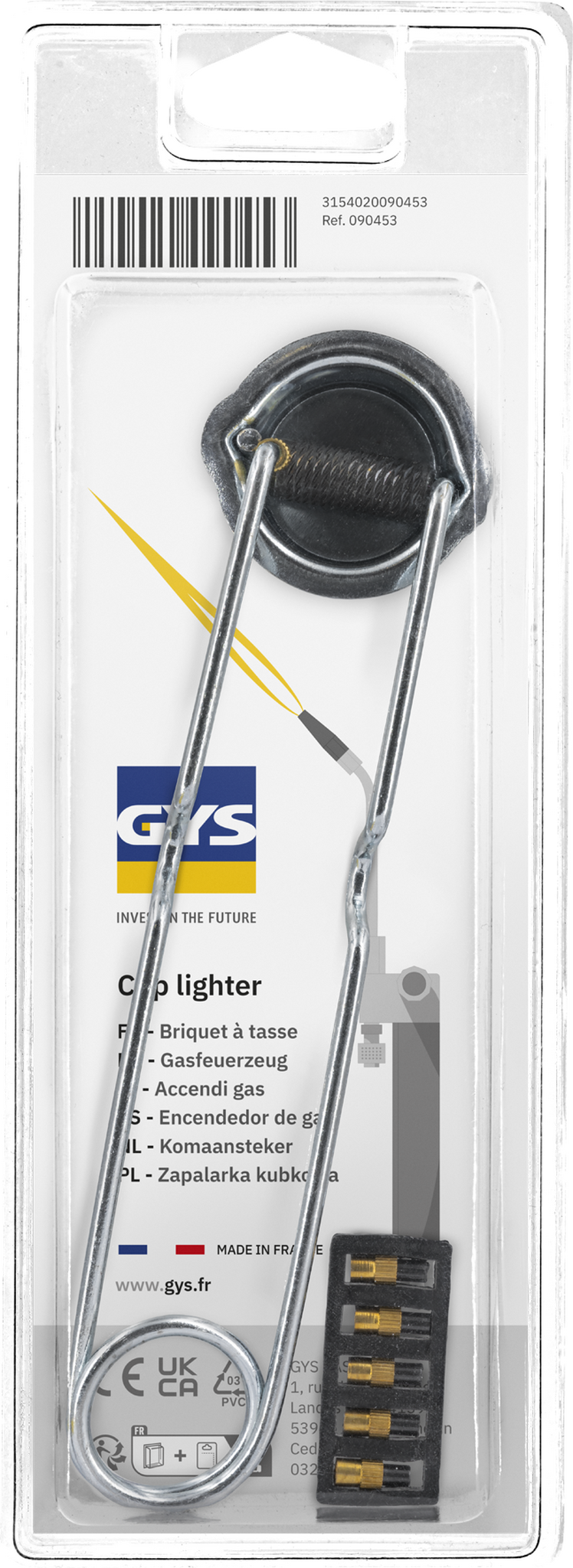 GYS GAS LIGHTER + 5 FLINTS
