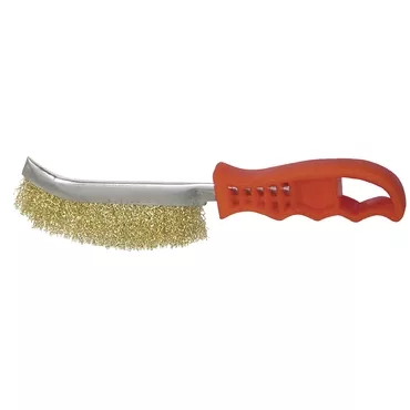 GYS BRASS COATED STEEL WIRE BRUSH - PLASTIC HANDLE