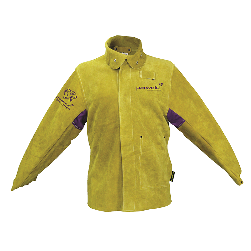 Parweld Panther P3788 Leather Front Welding Jacket - L