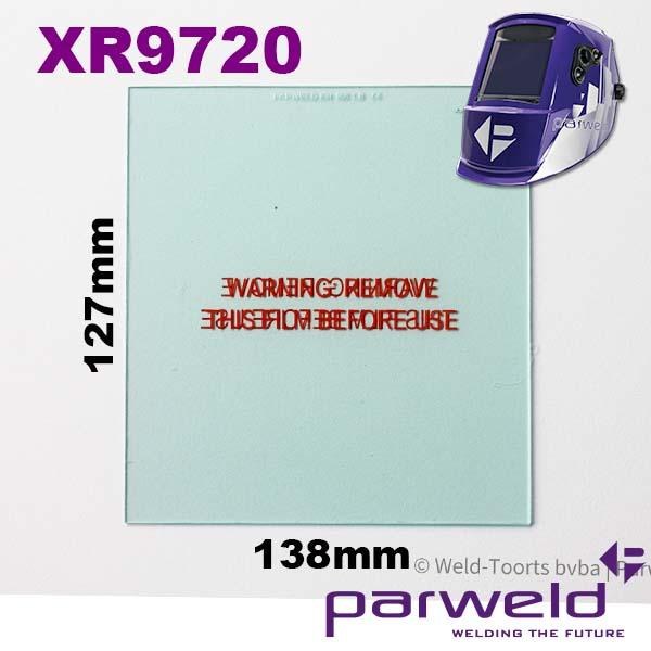 Parweld XR9720 Outer Cover Lens 127 x 138mm for XR937H / XR940A