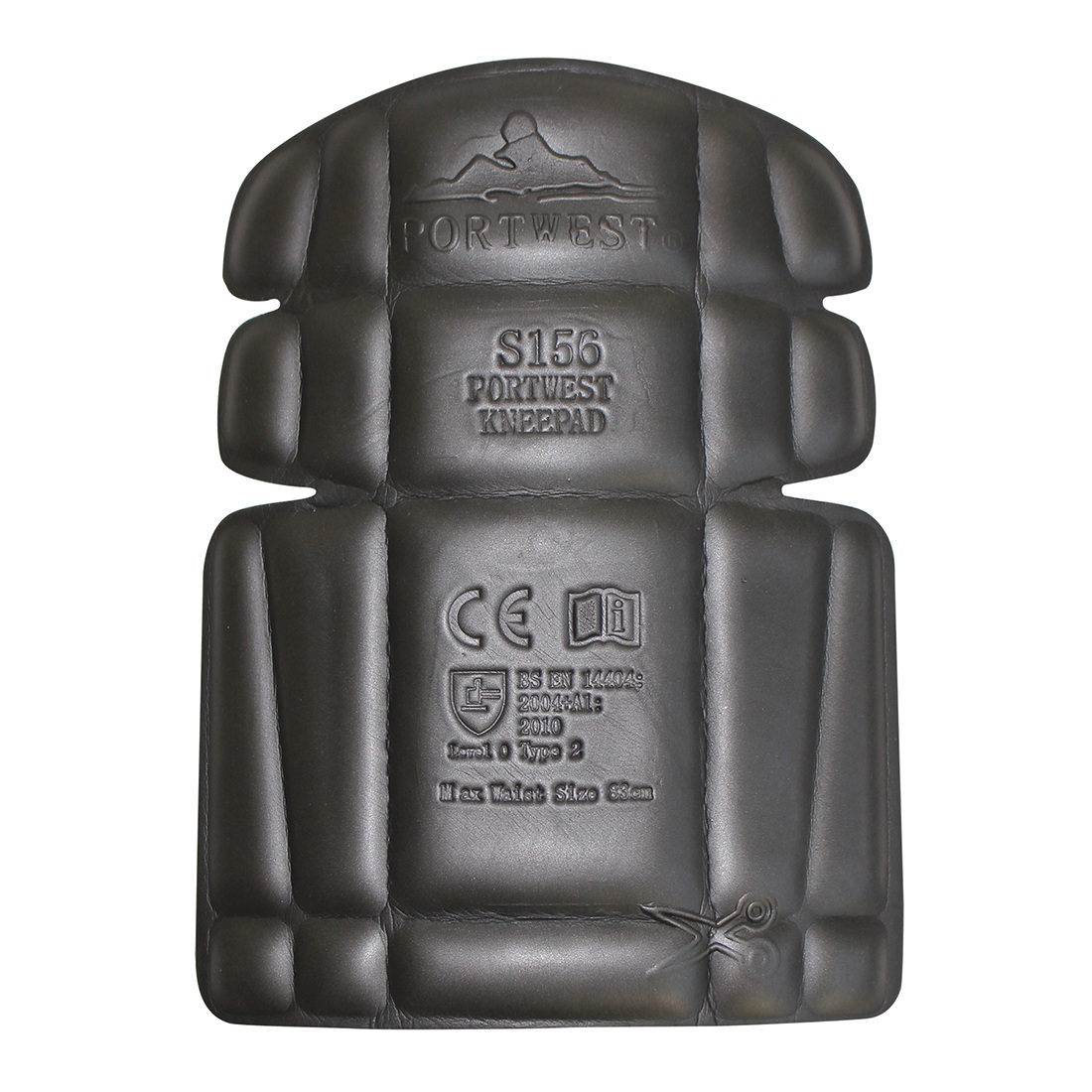 Portwest S156 Knee Pads Black/Grey One Size