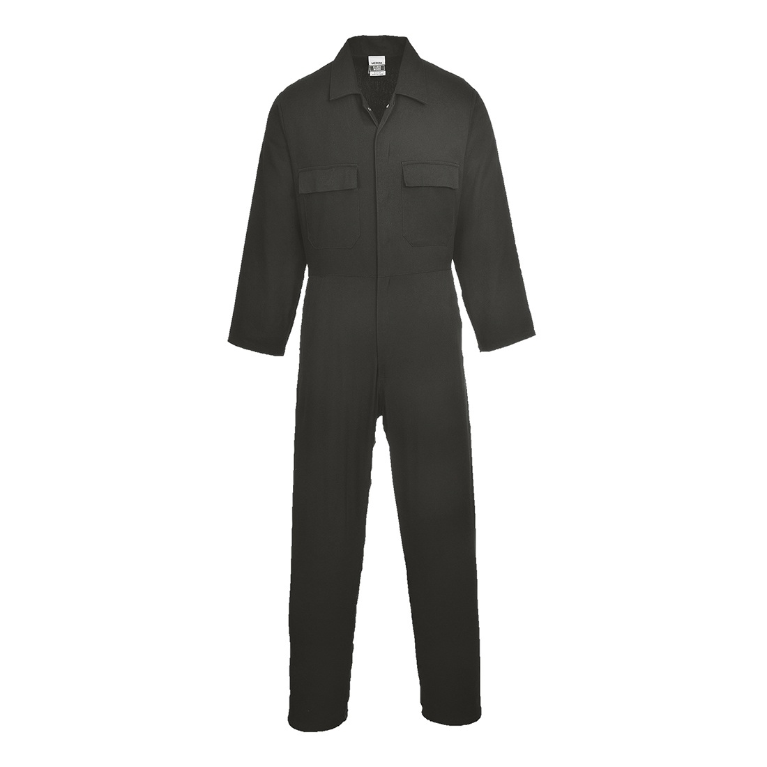Portwest S998 Cotton Coverall Black M, 31in leg