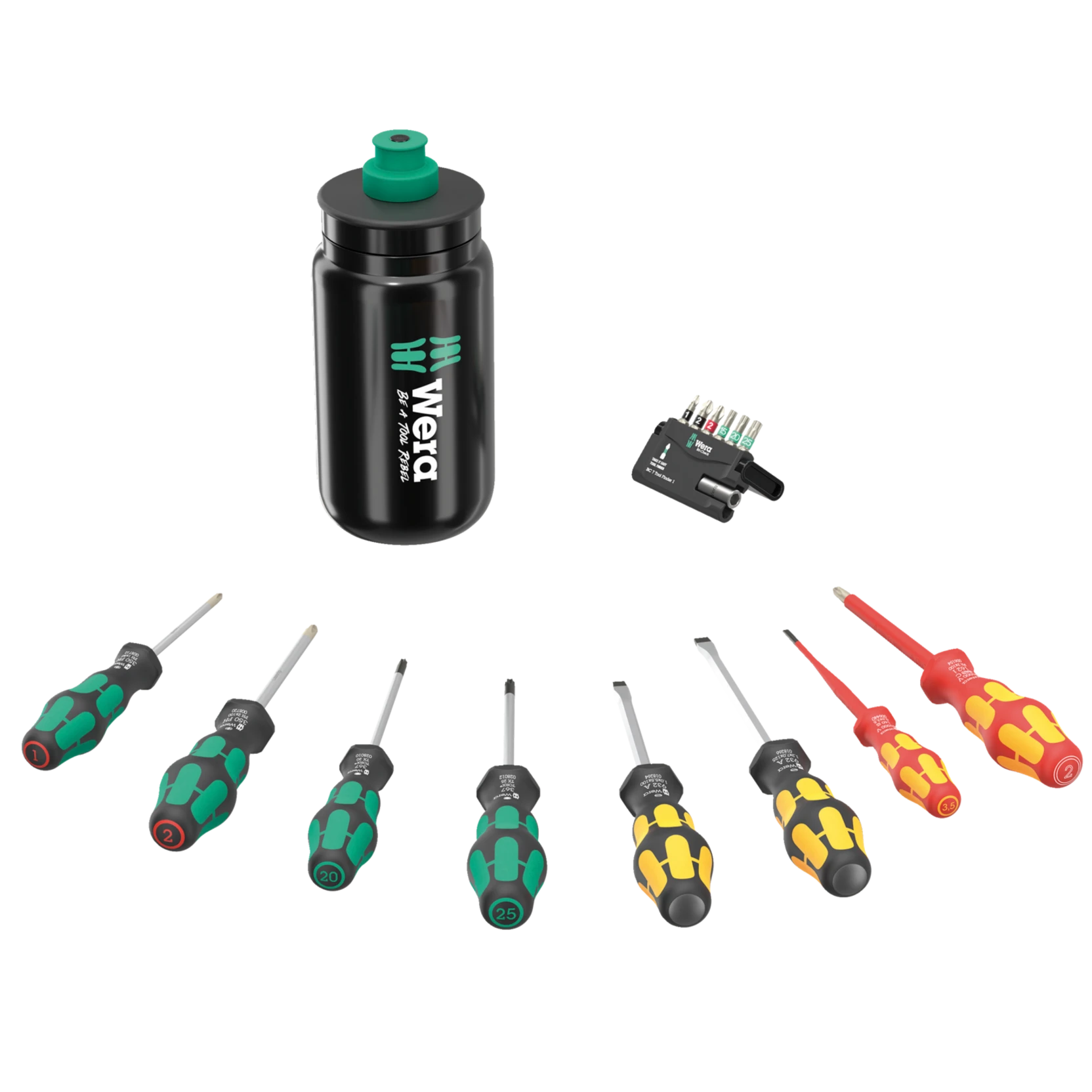 Wera 9540 Kraftform XL Bottle Set, 17 pieces