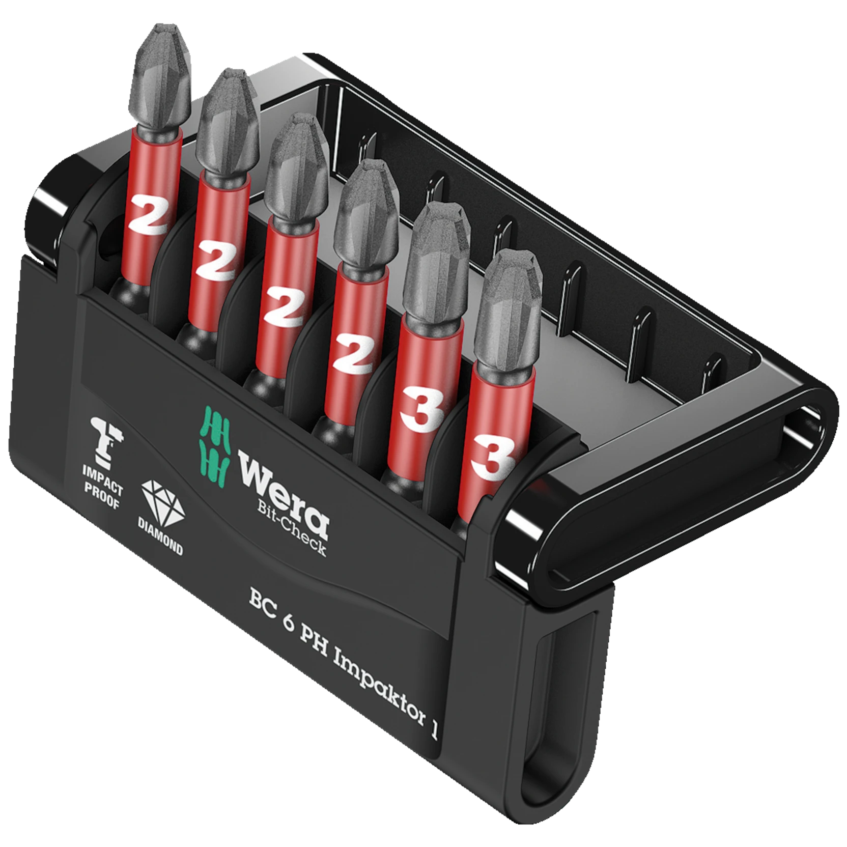 Wera Bit-Check 6 PH Impaktor 1, 6 pieces