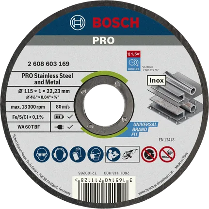 BOSCH Cutting Disc 115 x 1.0