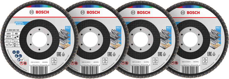 BOSCH Flap Disc x451 115mm T29 p40