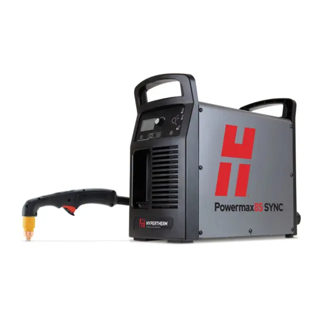 Hypertherm Powermax85 SYNC Plasma Cutter – 75° SmartSYNC hand torch, 7.6 m