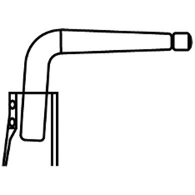 Water Cooled Bent Electrode Holder D=22mm L=133mm