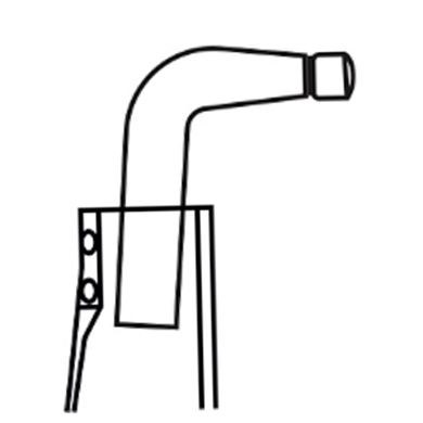 Short Bent Electrode Holder (for 8658/86/87/88)