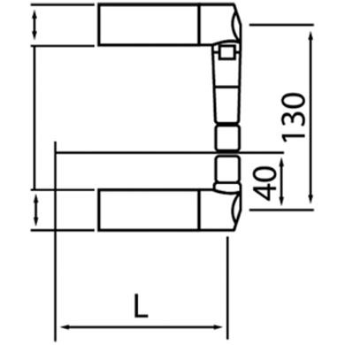 Pair of Water Cooled Arms Straight L=505mm (8678T)