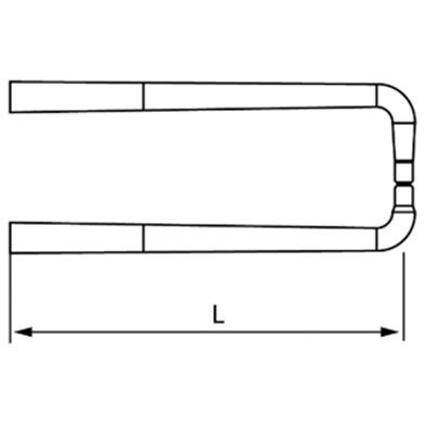 Pair of Bent Water Cooled Arms L=250mm (8678T)