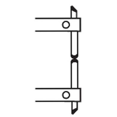 Pair Straight Electrodes 12mm x 100mm