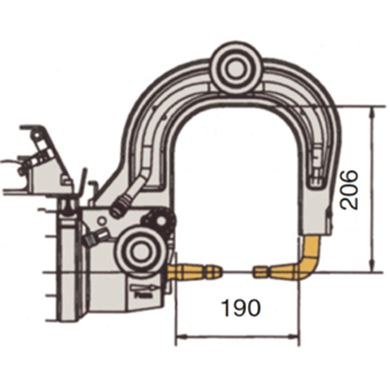 Water Cooled Medium Short Arm L=205mm (8669/8679T)