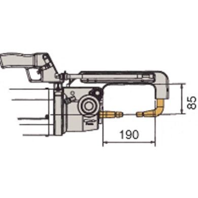 Water Cooled Short Arm L=85mm Electrode Holder
