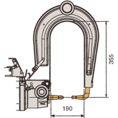 Water Cooled Medium Arm L=355mm