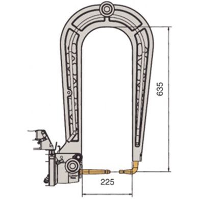 Water Cooled Long Arm L=637mm