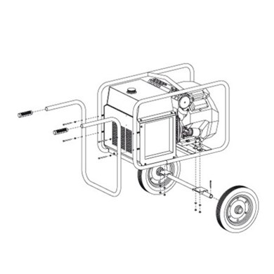 Wheels & Handles Kit (GE 11000/13000/15000/17000)