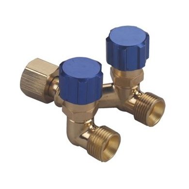 Double Outlet RH Y Piece with Valves