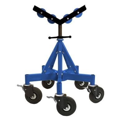 DWT Maxi Mobile Pipe Stand c/w Casters & V-Head