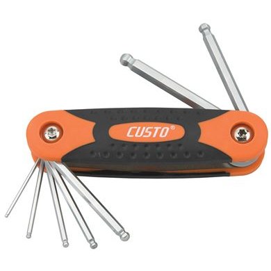 Folding Hex Ball Key Wrench Set (7 PC)