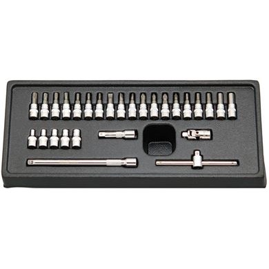 Star Socket & Bit Set 1/4" (28 PC)