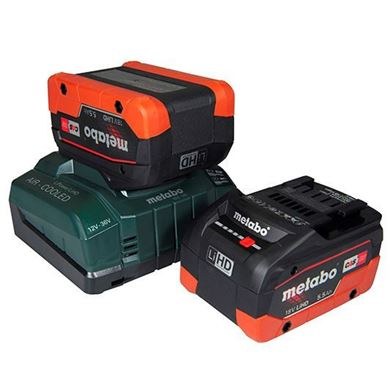 SD Metabo Battery Charger & 2x 18v Li-HD Batteries