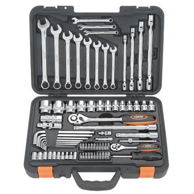 Socket & Ratchet Handle Kit 1/4" 1/2" (78 PC)