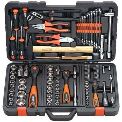 Socket & Ratchet Handle Kit 1/4" 3/8" 1/2" (97 PC)