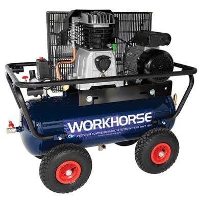 Workhorse Air Compressor 3HP 50L 230V Crash Bar