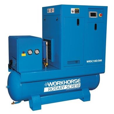 Workhorse Screw Compressor 15HP 300L c/w Dryer