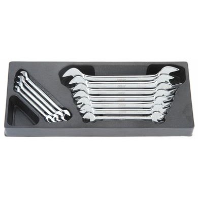 Double Open End Metric Wrench Set 11pc